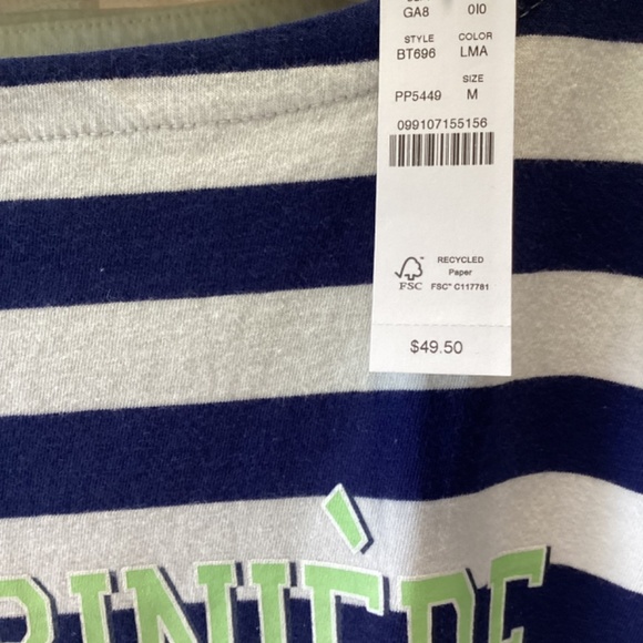 NWT J.Crew La Mariniere Classic Striped T-Shirt * Medium - Picture 5 of 6